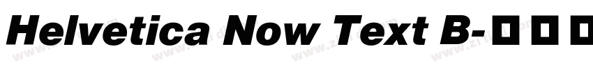 Helvetica Now Text B字体转换